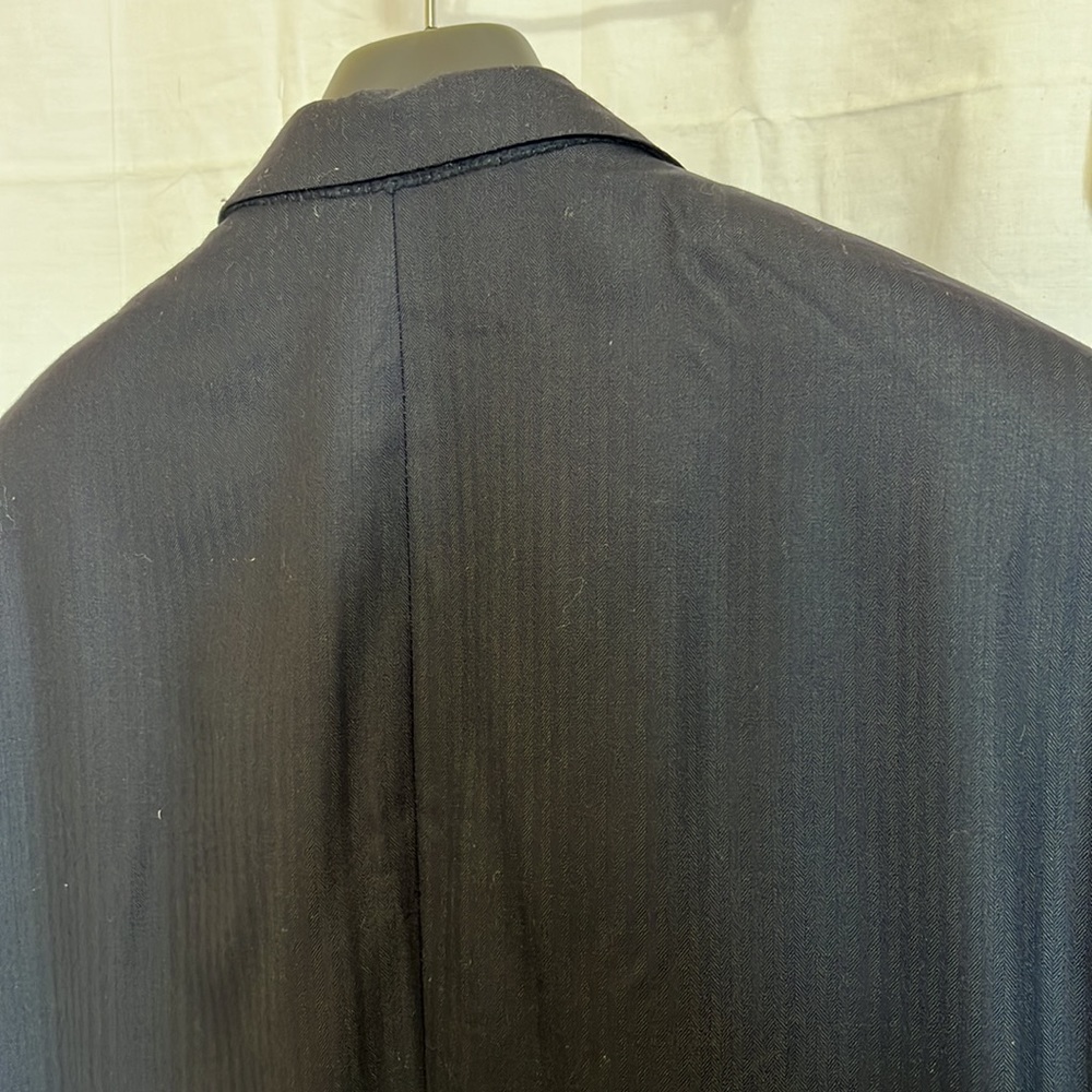 HICKEY FREEMAN Blazer/ suit jacket dark grey with pattern ( photo) excellent - Picture 9 of 13
